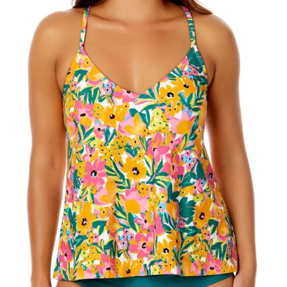Anne Cole Women's Limited Edition Easy Triangle Tankini Swim Top Size Medium